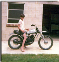 Simonaire boy motorcycle picture